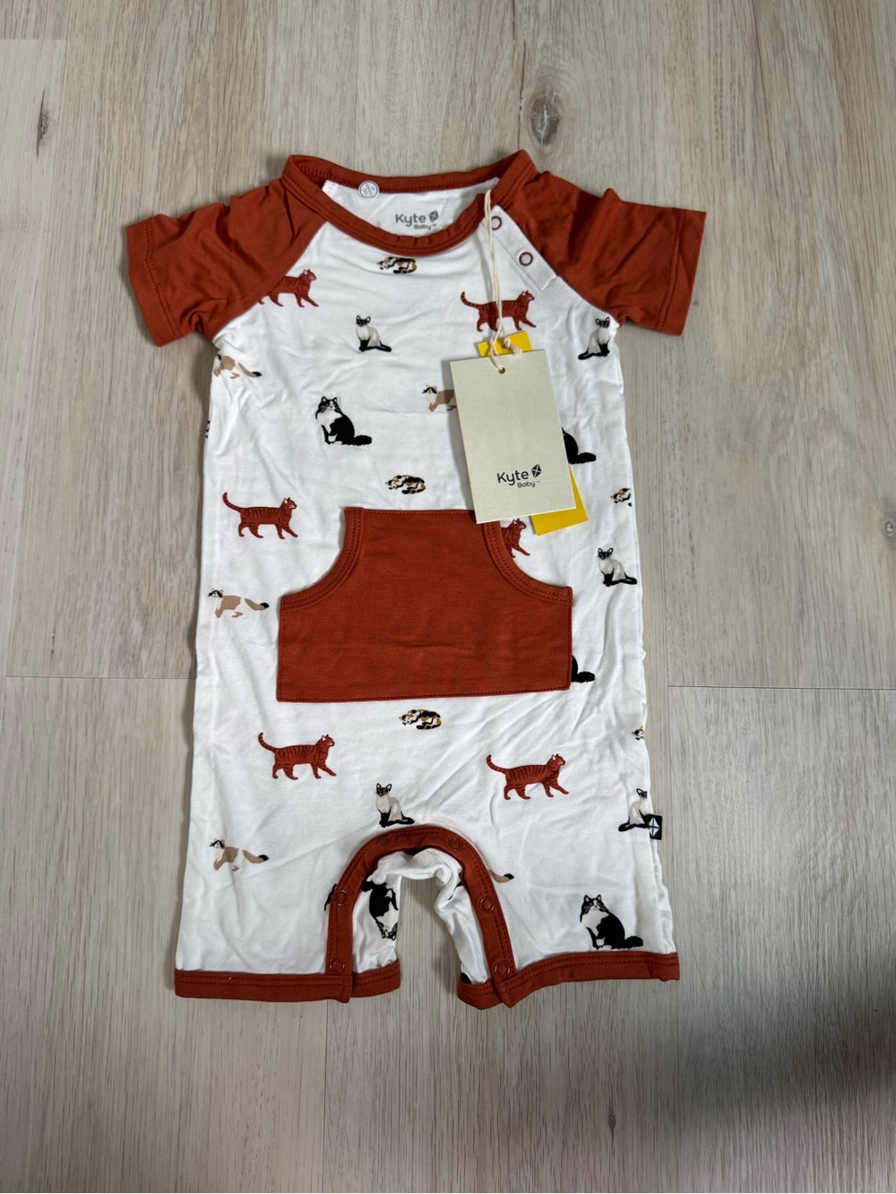 Kyte Baby Cats Romper